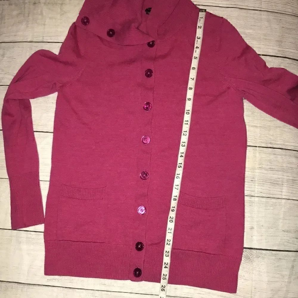 Talbots Merino Wool Button Front Cardigan Sweater - Picture 4 of 8